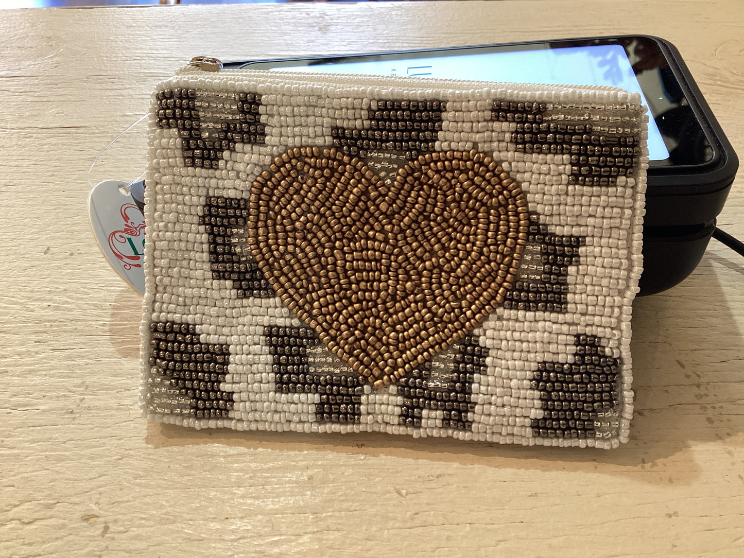 Cheetah Heart Pouch