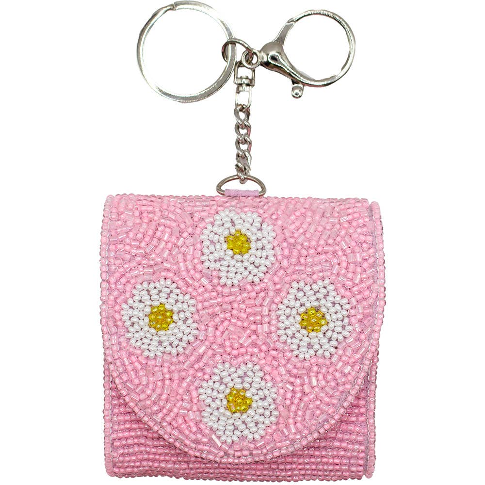 DAISY BEADED AIRPOD HOLDER