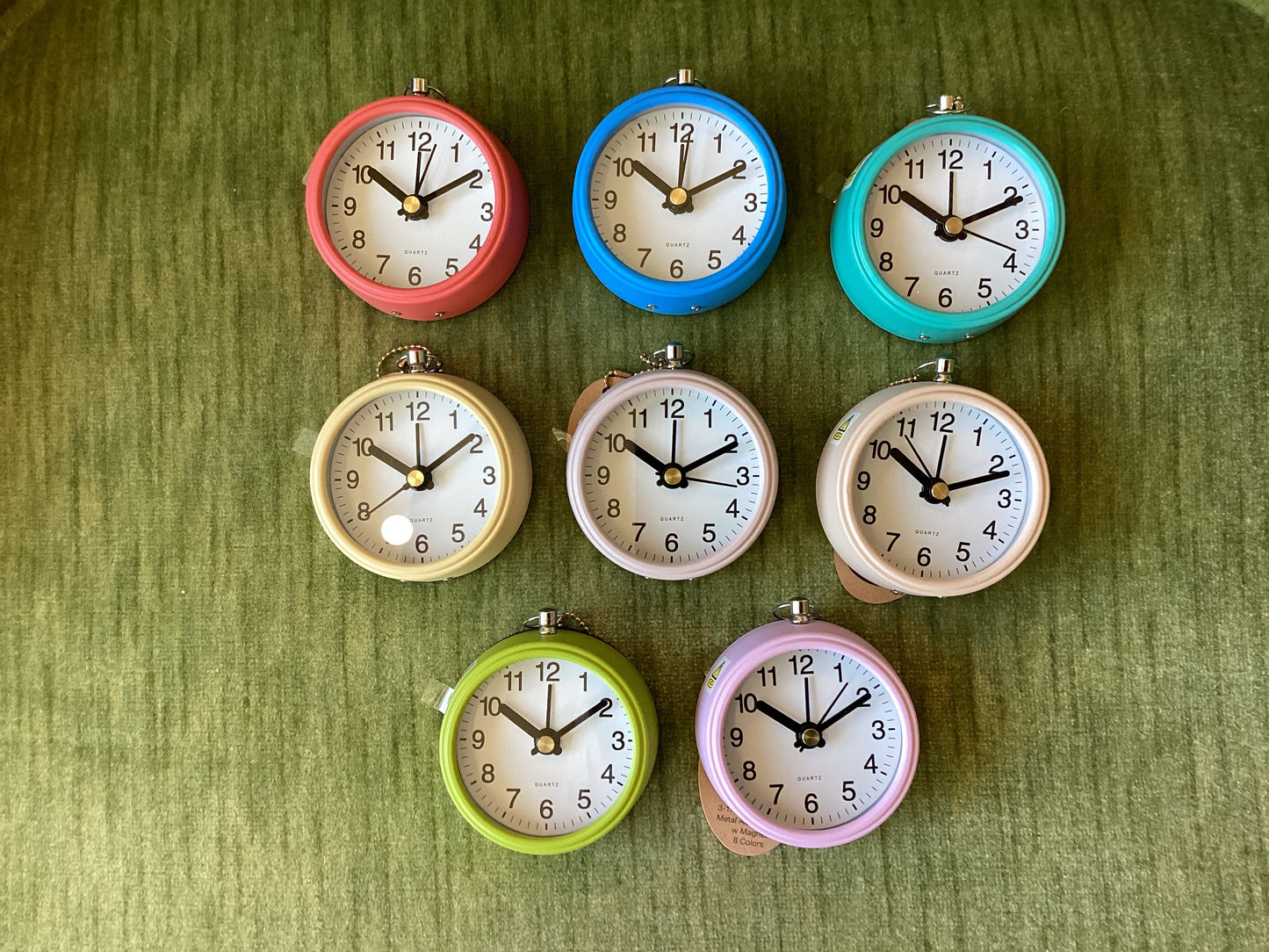 Metal Magnetic Alarm Clock 8 Colors