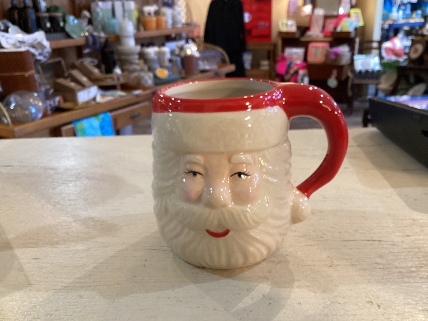 Stoneware Santa Mug