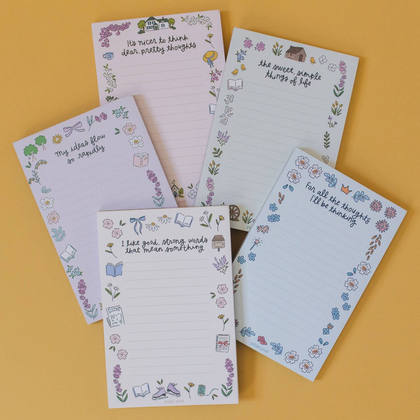 Pretty Thoughts Anne of Green Gables 4x6 Notepad