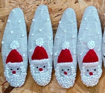Xmas Theme Embroidered Hair Barrette, Christmas Collection: 2.