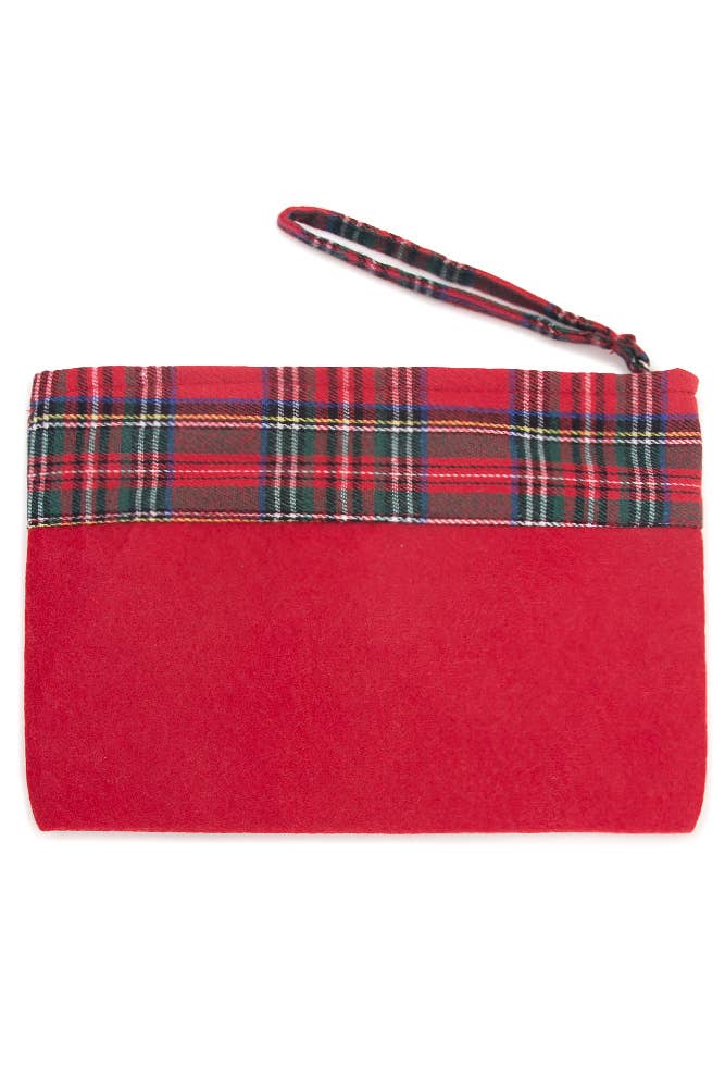 LET IT SNOW Snowman Christmas Holiday Pouch