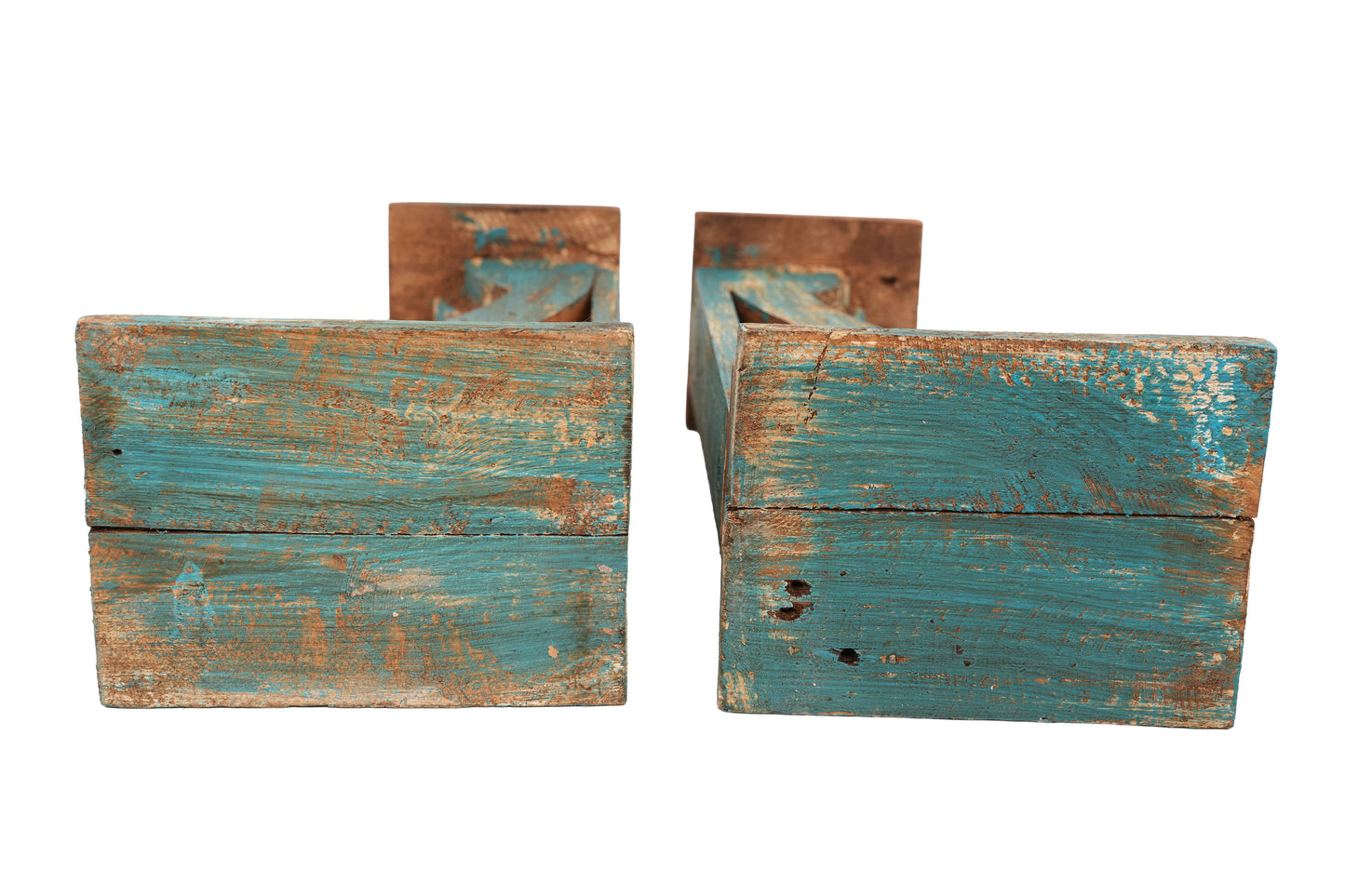 Mopac Farmhouse-Bookend-Corbel-6Wx8Dx18H-Turquoise