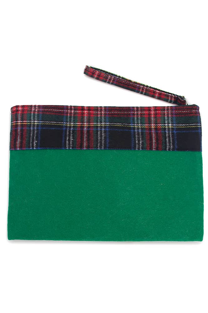 HOLLY JOLLY Christmas Tree Holiday Pouch