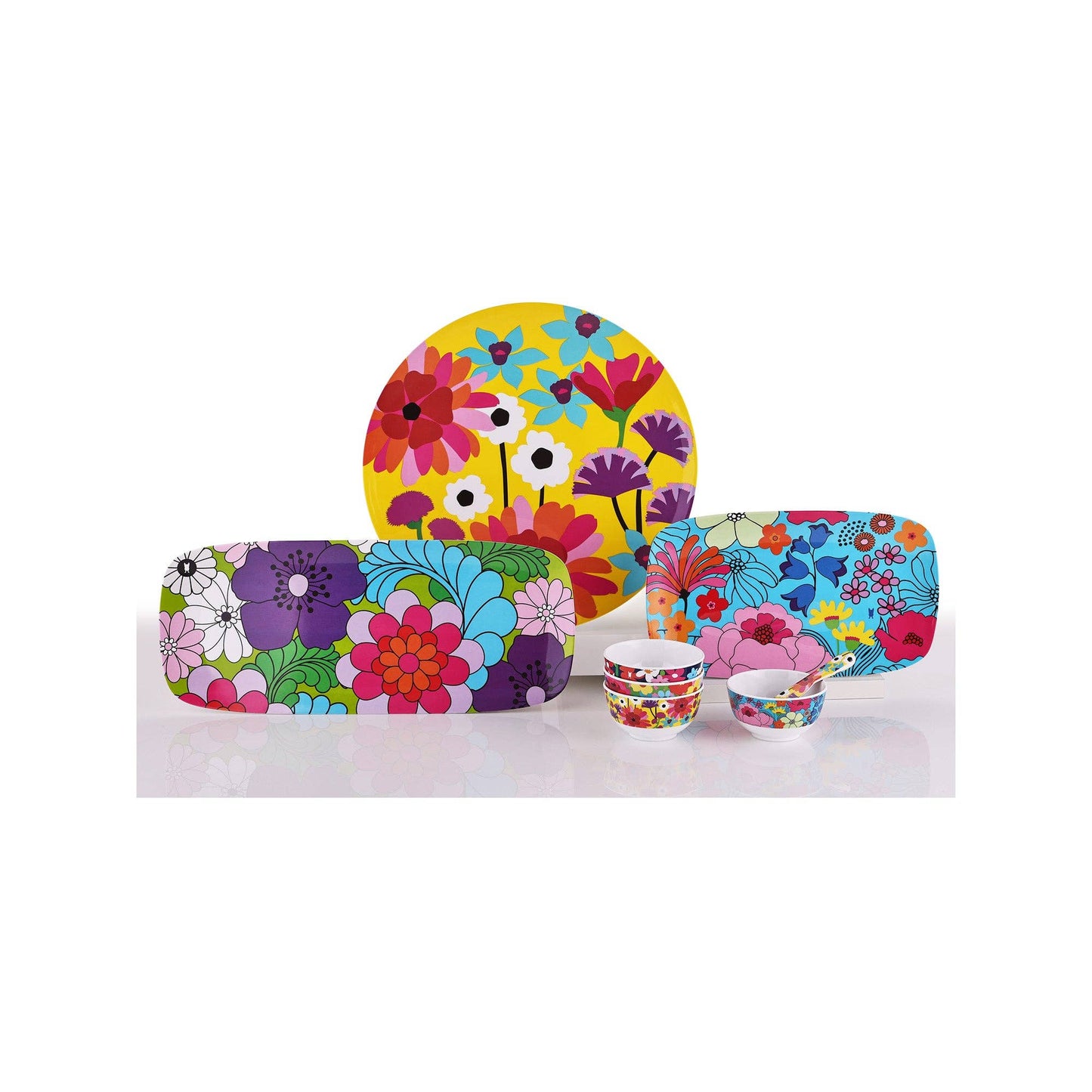 Garden Floral 13.75" Rectangular Platter