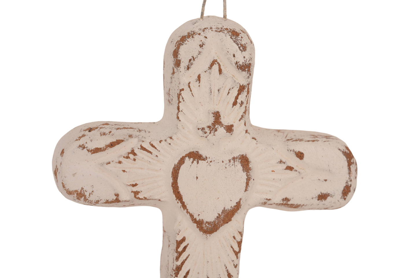 Zocalo Clay Cross-Handmade-Gorgeous-Wall-5x7.5 in-3 Colors: Red