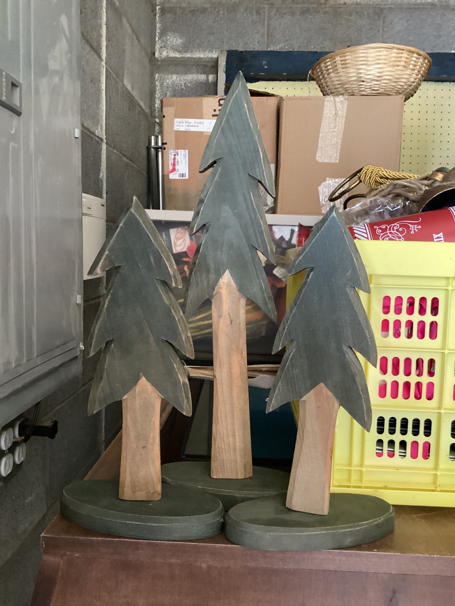 Rustic Wood Christmas Tree (Set 3)