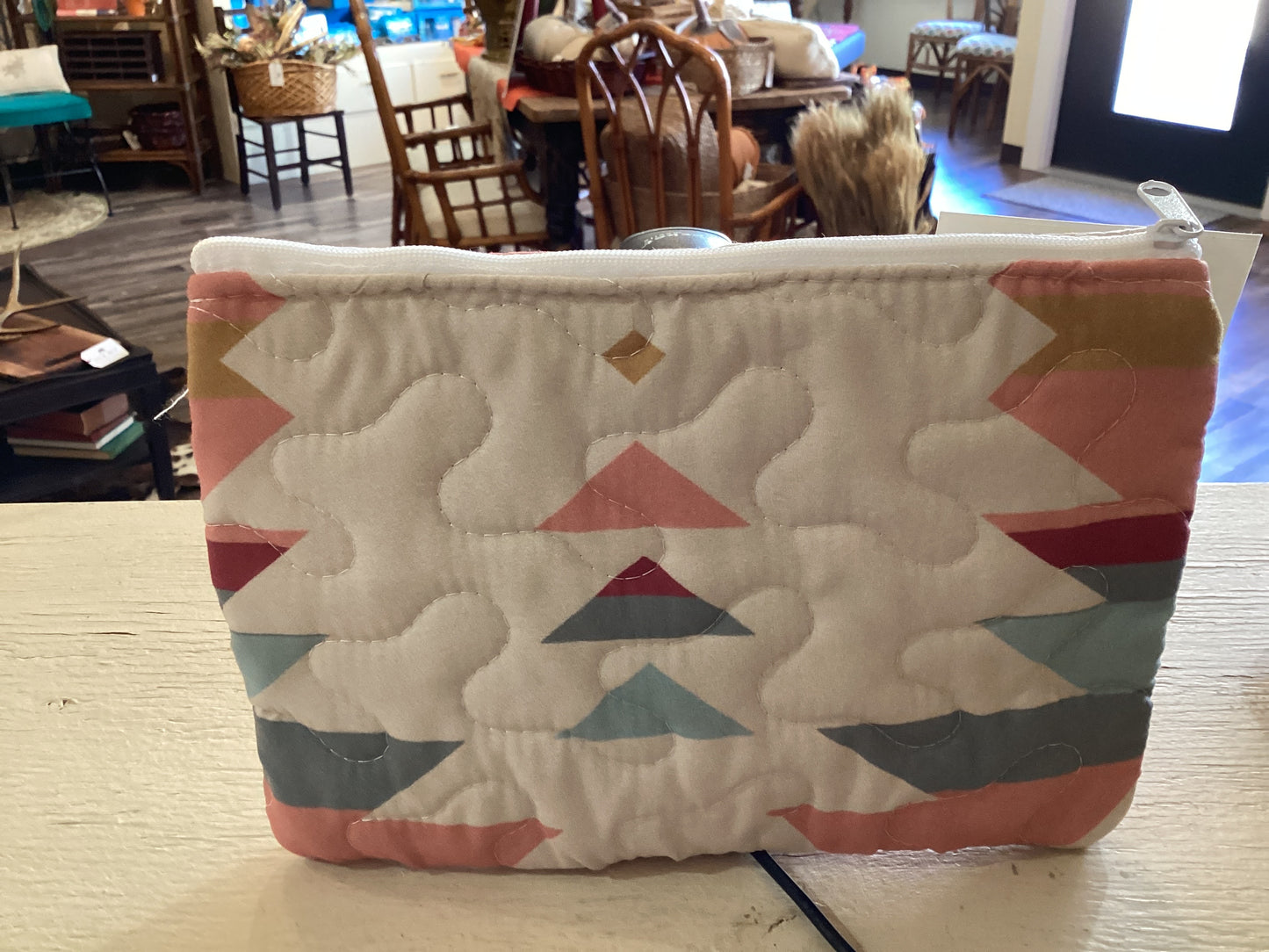Winslow Coral Makeup Bag