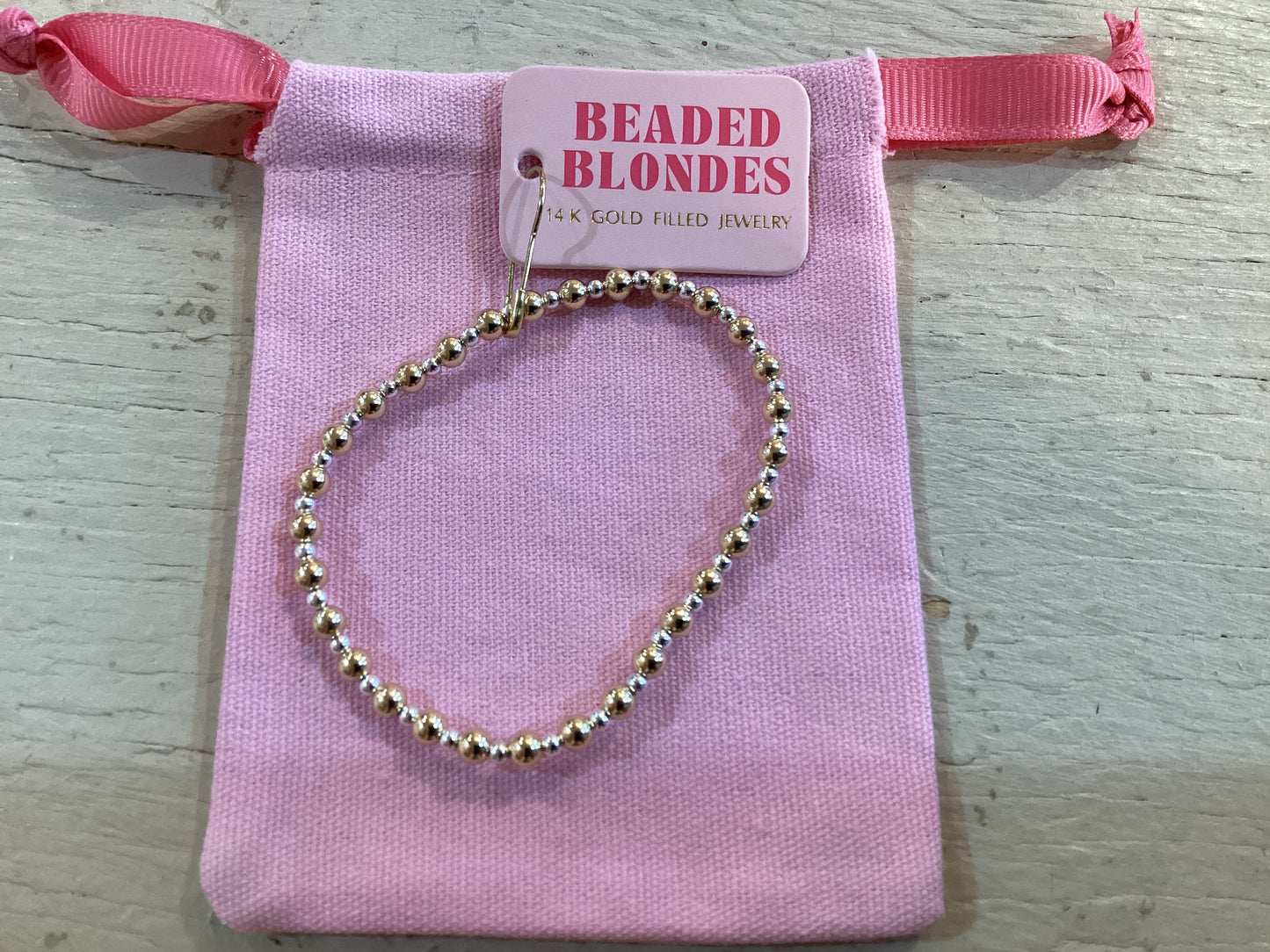 Mini Katy Bracelet in Gold with Silver