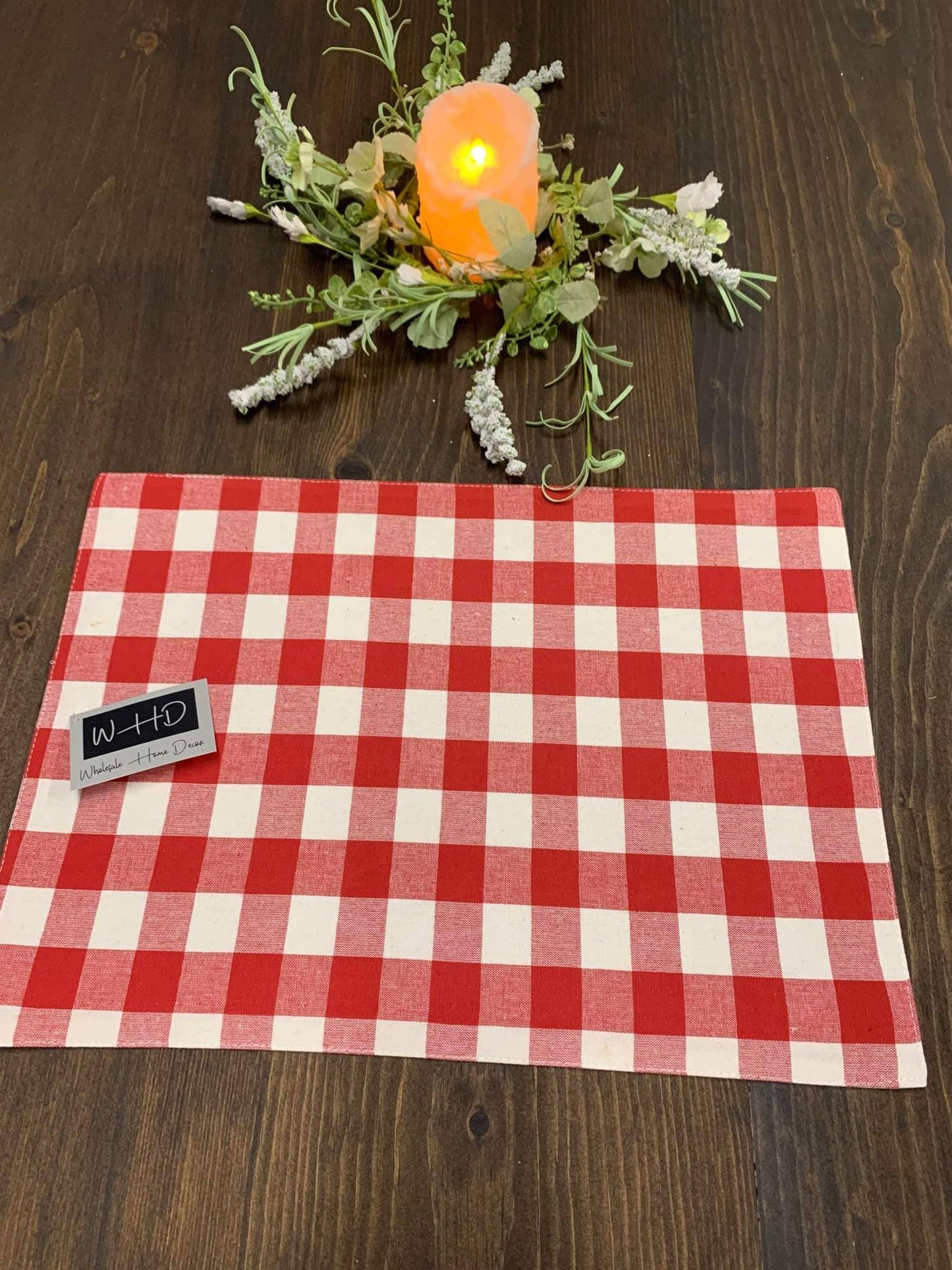 Red check 13x19in Placemat