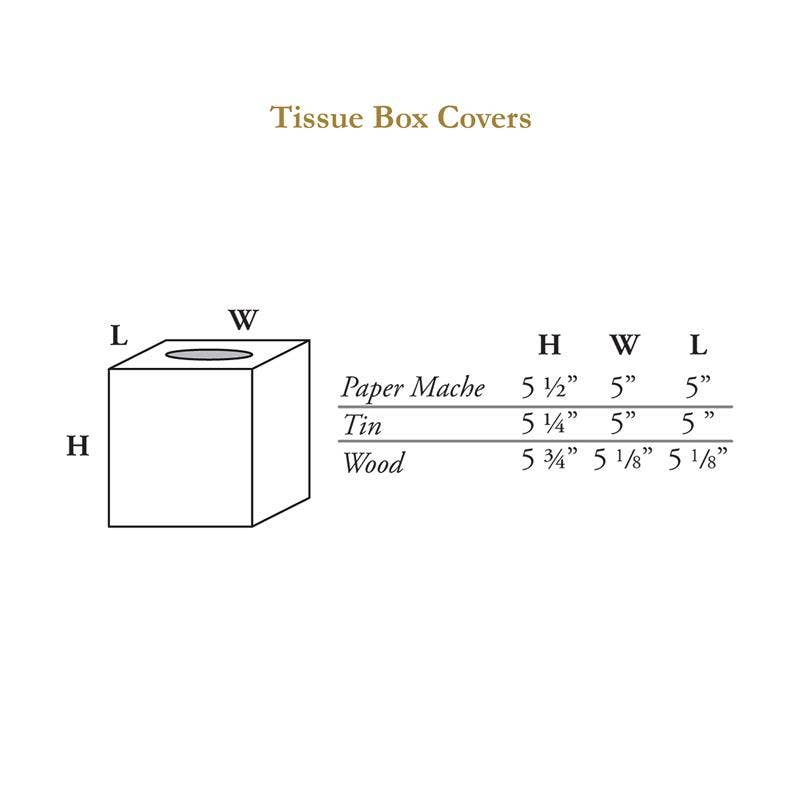 Chic Monkey Toile Pink Tissue Box Cover: Paper Mache