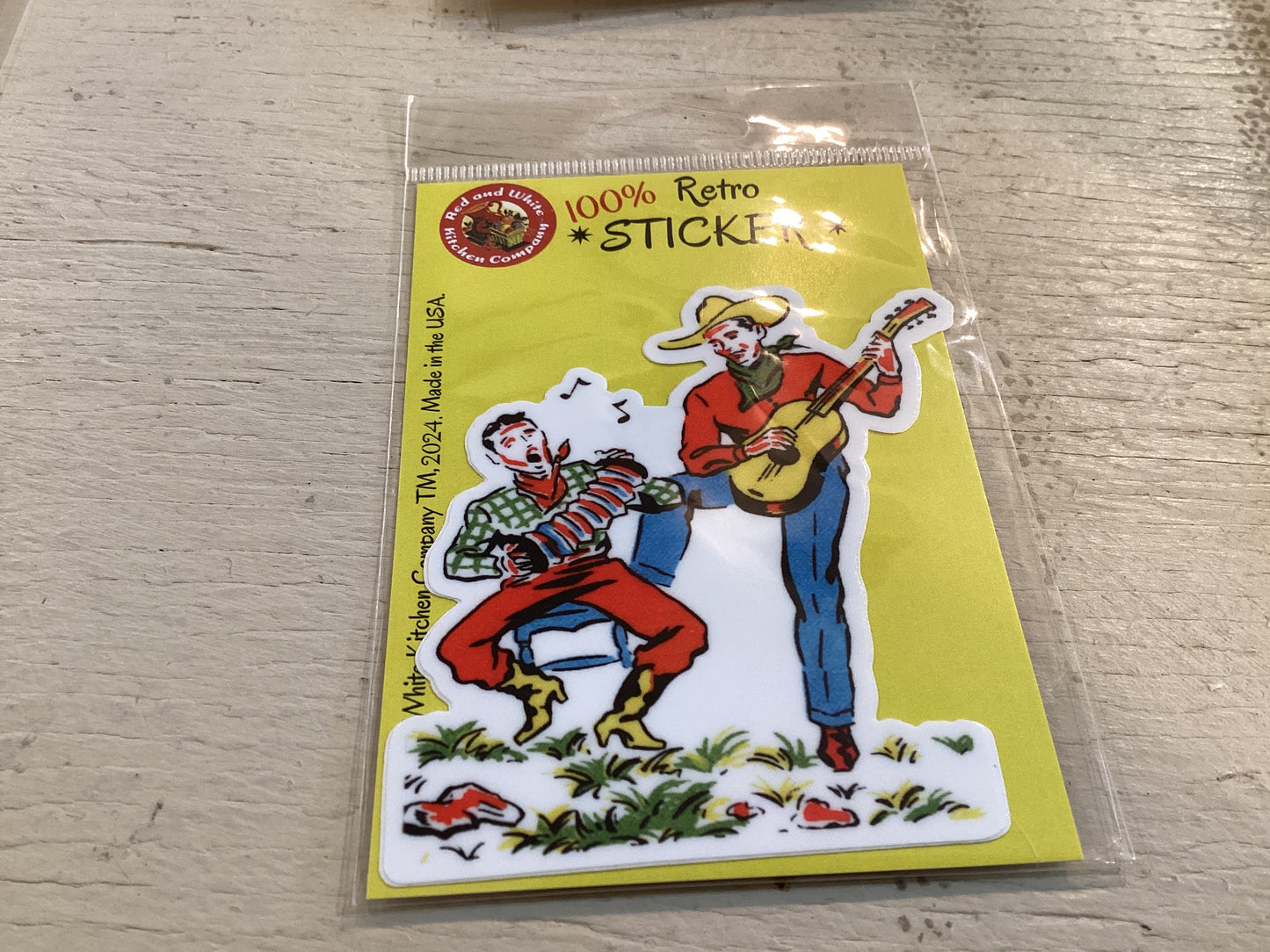 Singing Cowboys Retro Sticker