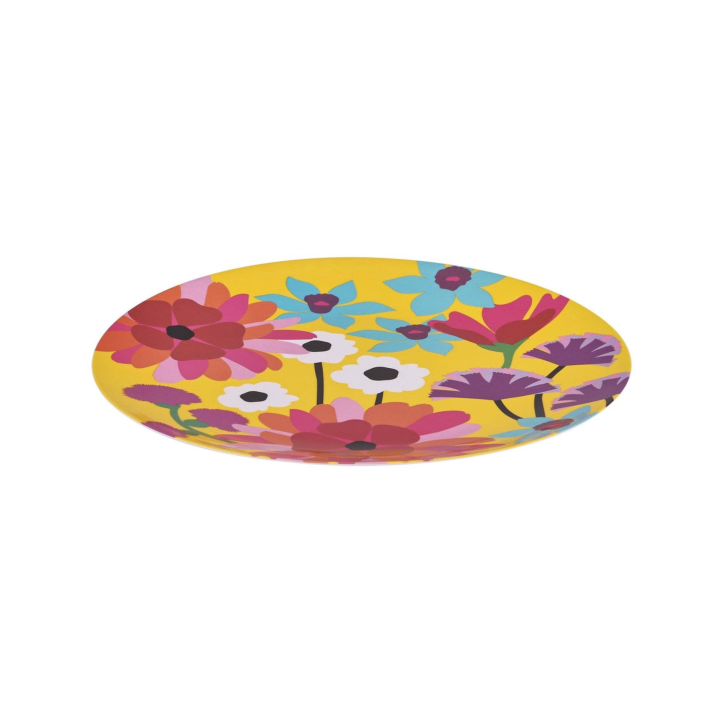 Garden Floral 15.5" Round Platter
