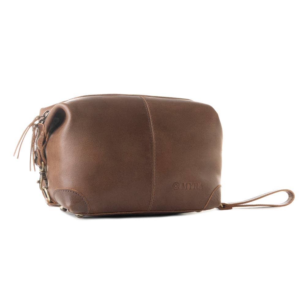 Drifter Leather Shaving Kit for Men in brown: Brown
