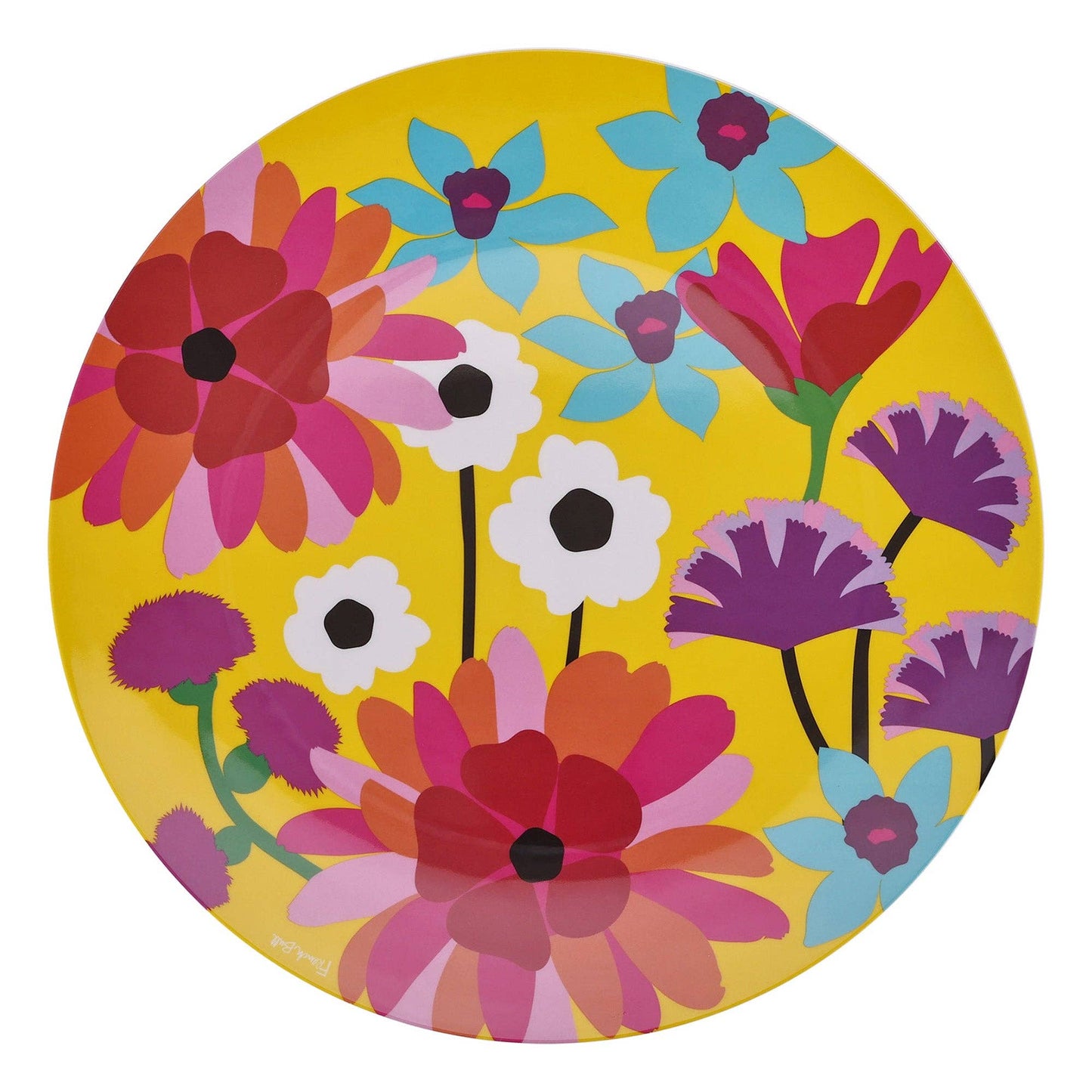 Garden Floral 15.5" Round Platter