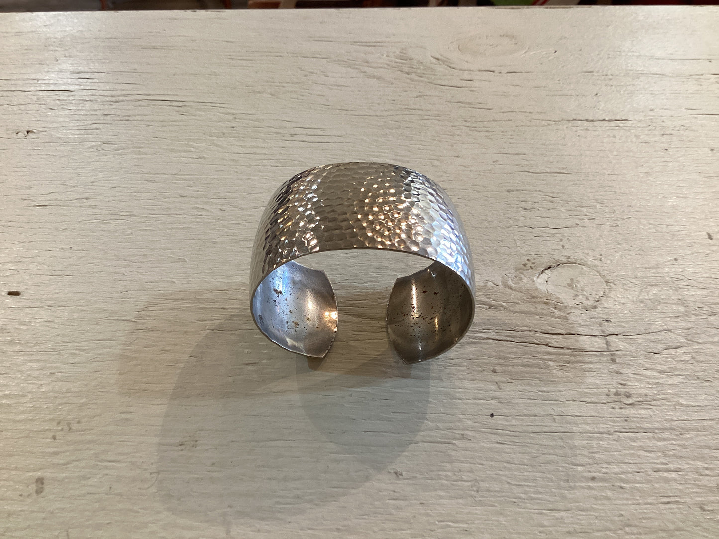 Vintage Hammered Silver Necklace
