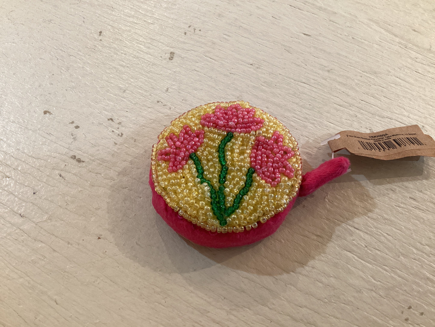 Hazel Mazel glass bead tape measure