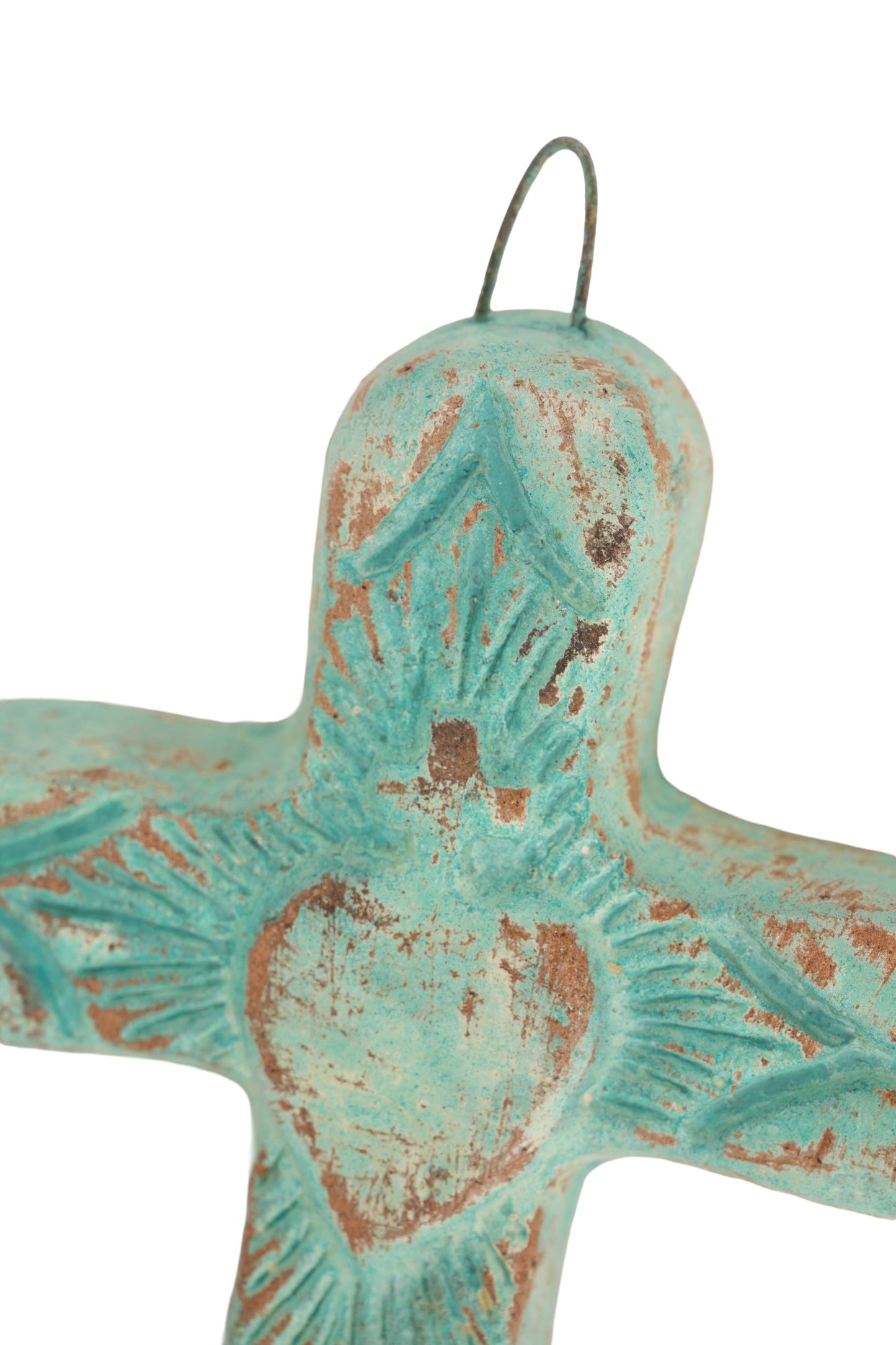 Zocalo Clay Cross-Handmade-Gorgeous-Wall-5x7.5 in-3 Colors: Red