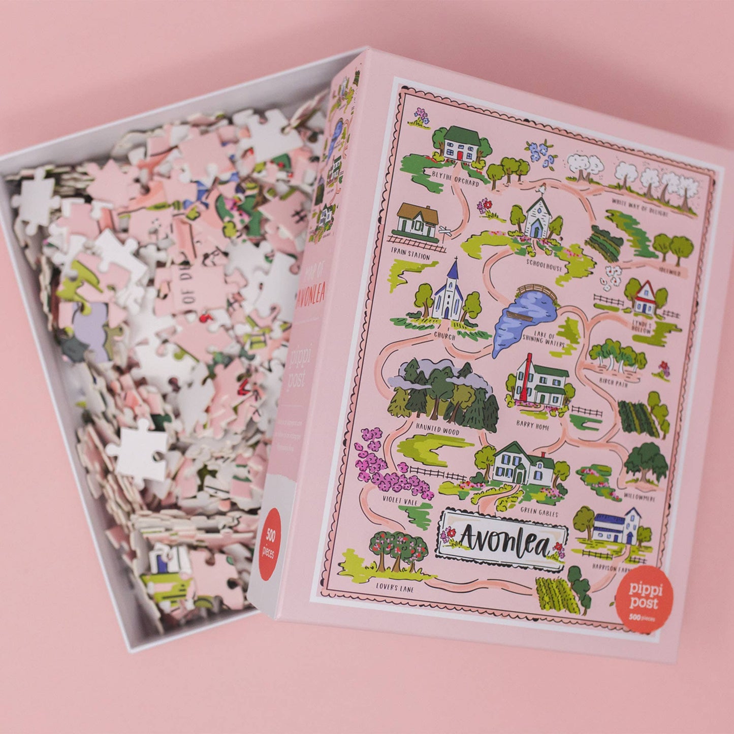 Anne of Green Gables Map of Avonlea- 500 Piece Jigsaw Puzzle