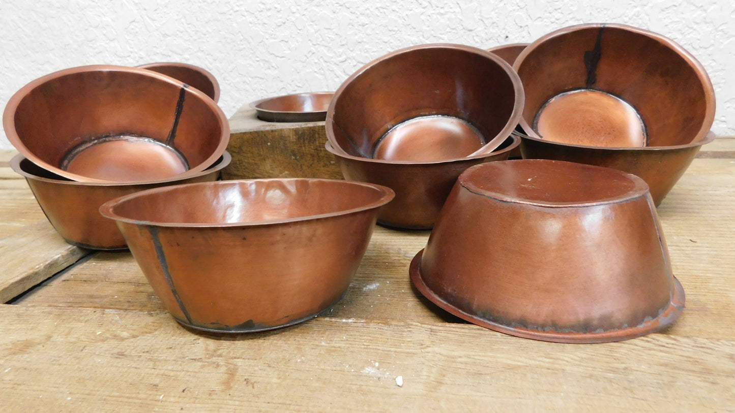CLEARANCE-Cheese Mold Tin Inserts-Copper Tone-