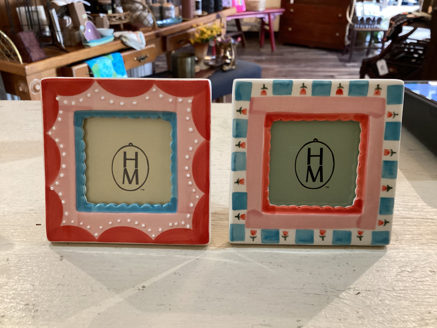 Stoneware Frame 2 Styles 4 1/2” Square