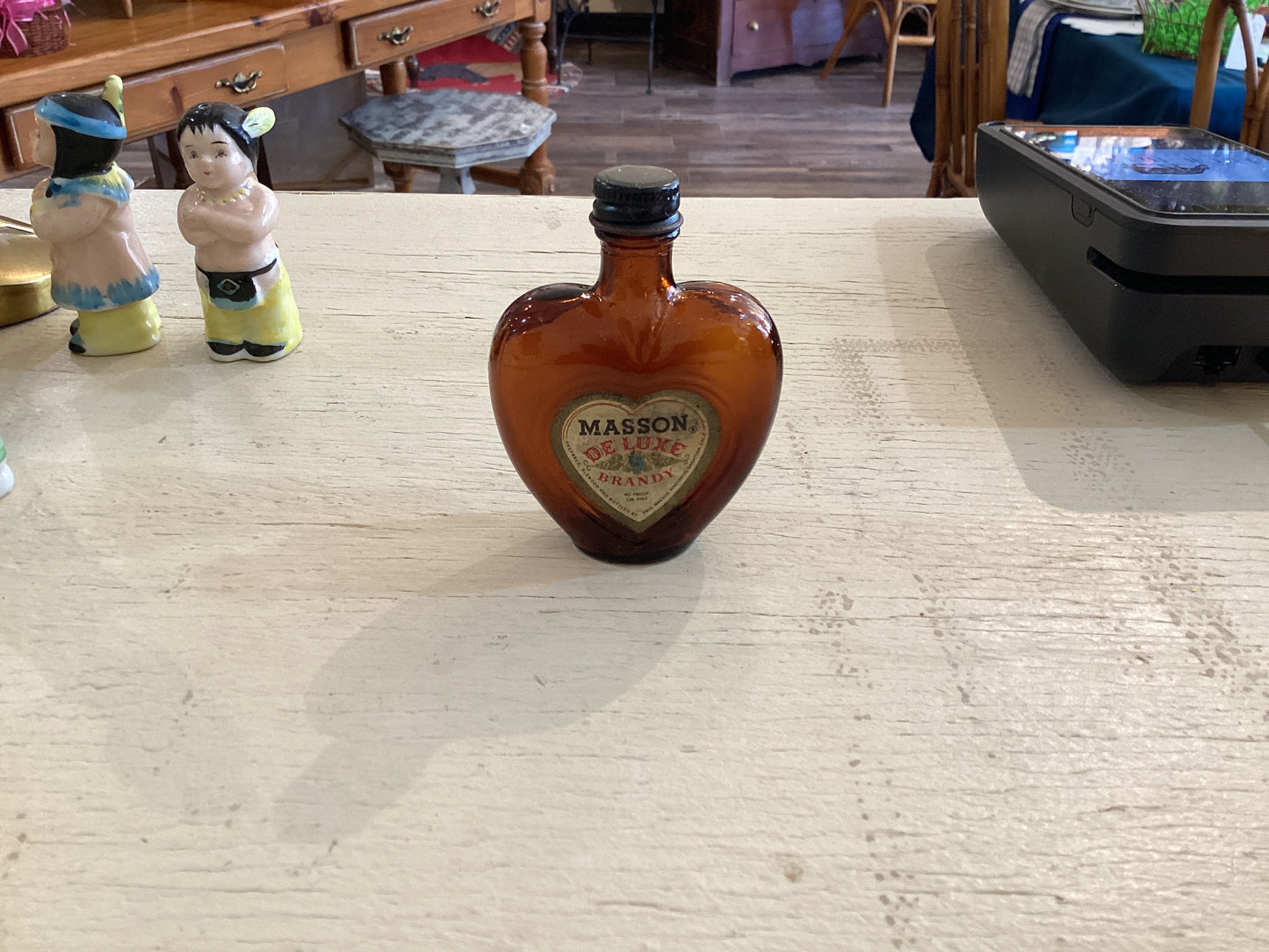 Vintage Heart Brandy Bottle