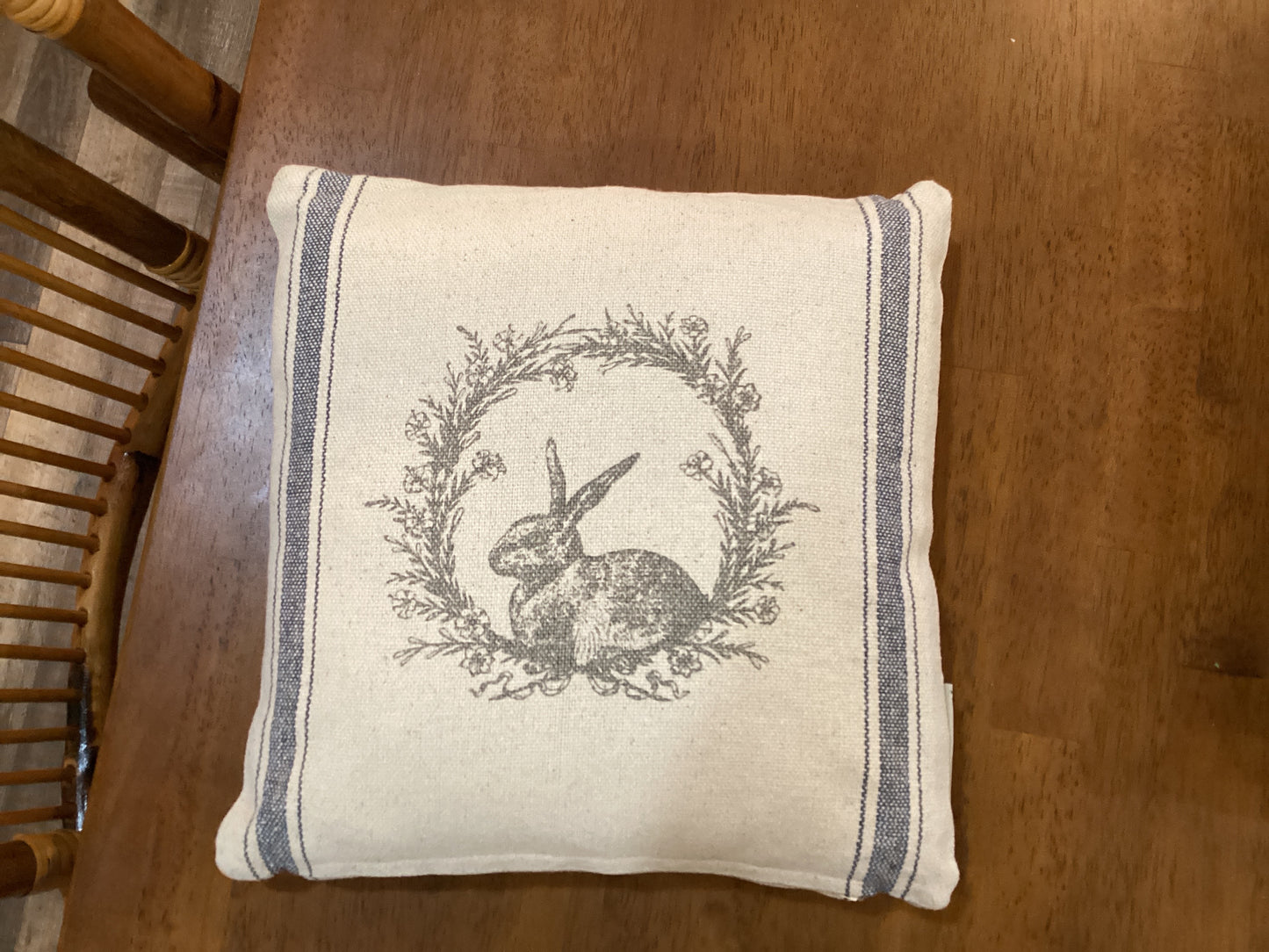 Rabbit Wreath Pillow