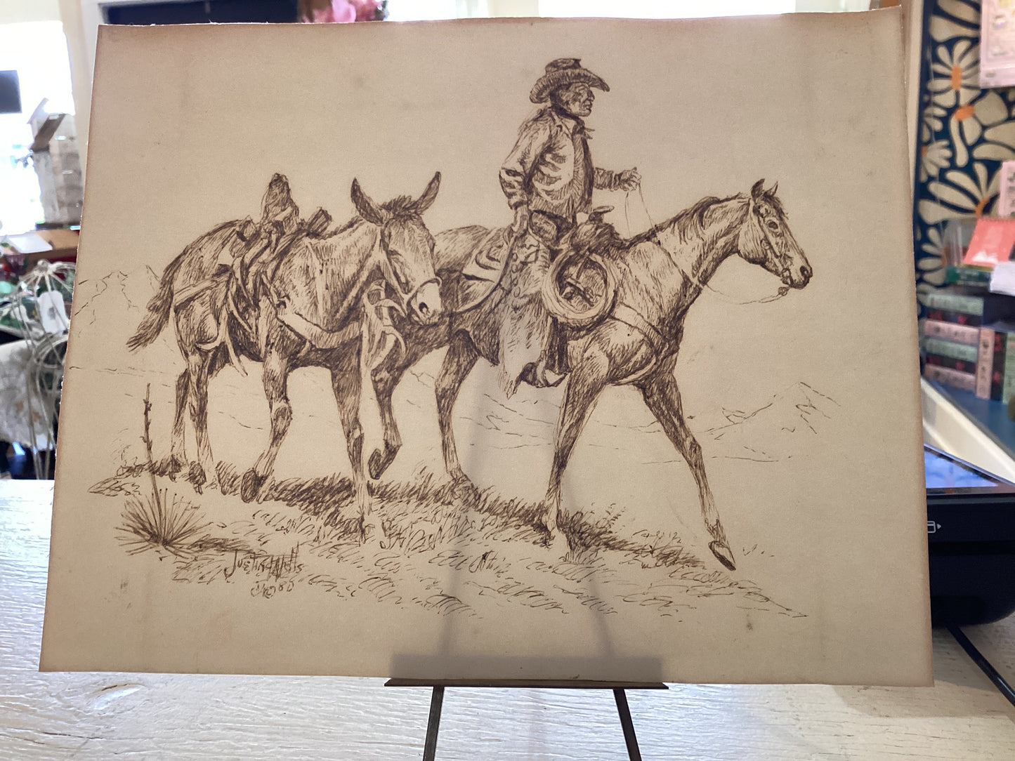 Vintage Cowboy Print