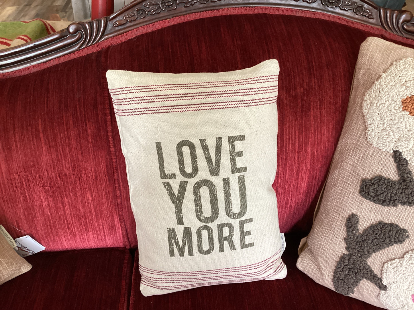 Love You More Pillow