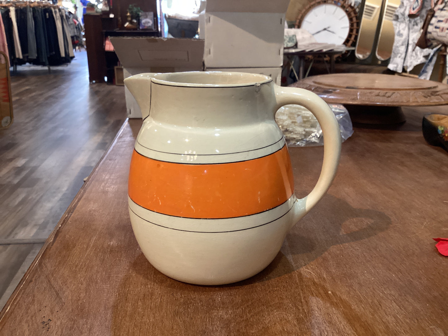 Roseville Pottery Creamware Pitcher