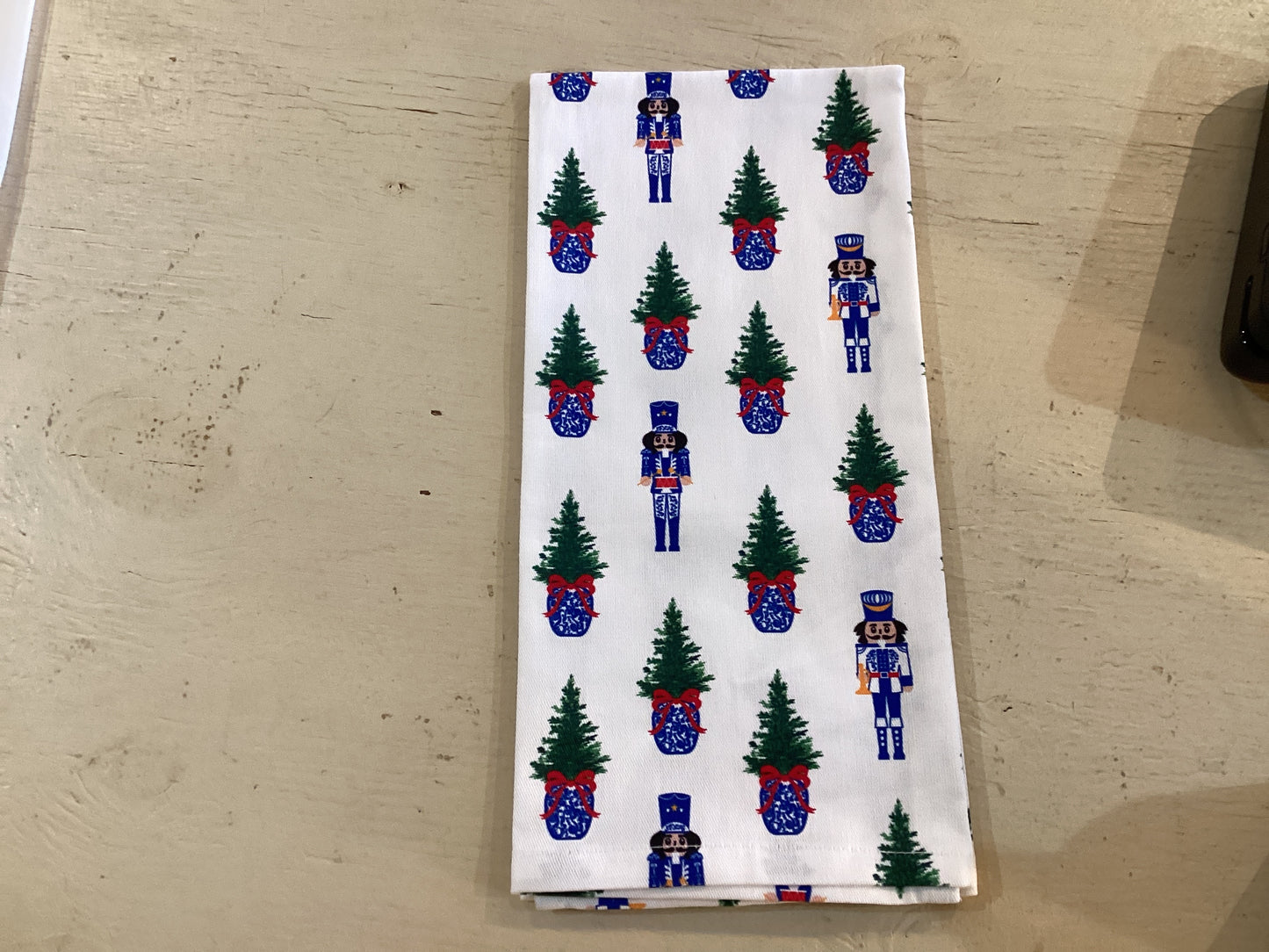 Merry Marchers Print Tea Towel