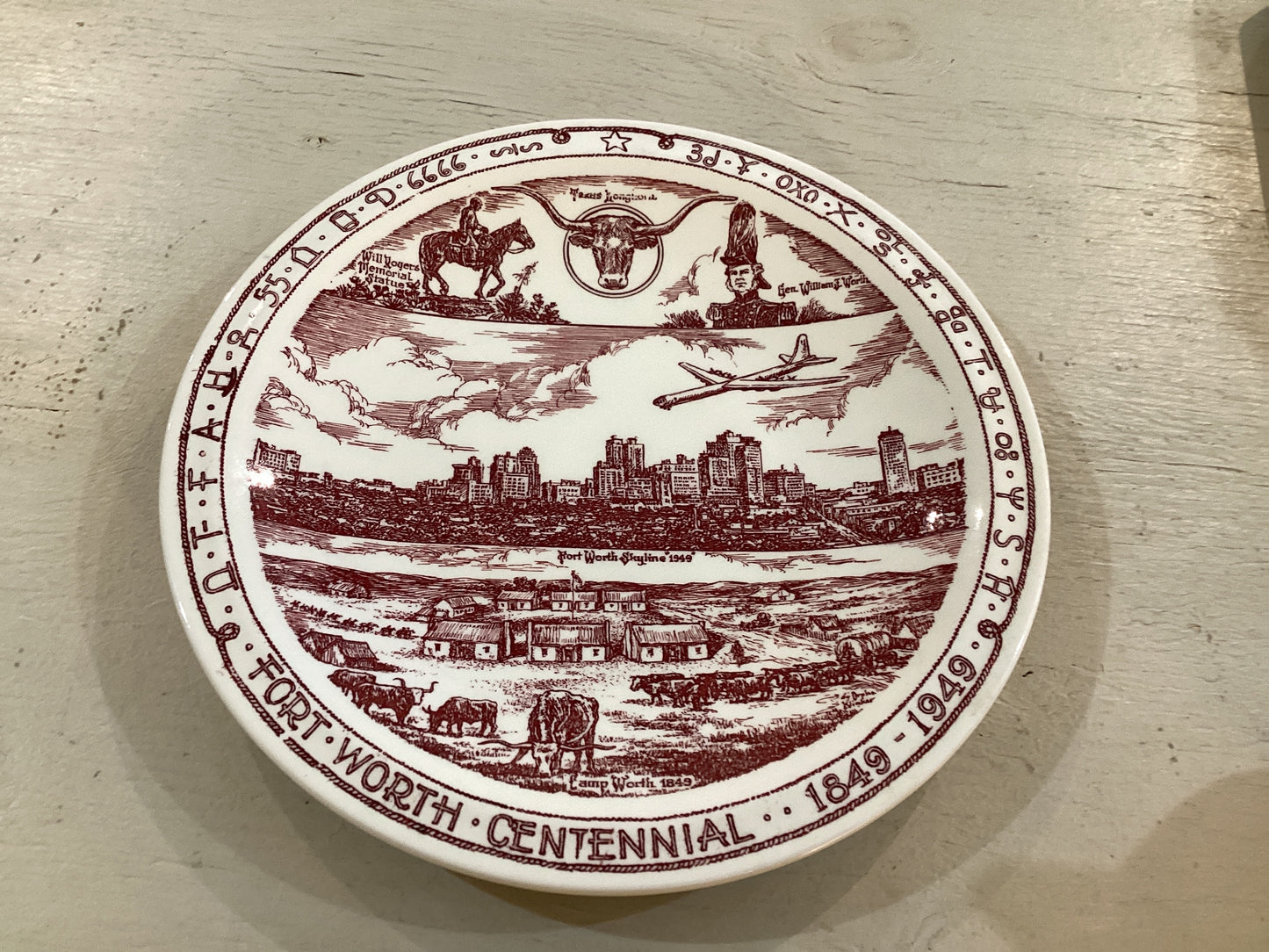 1849-1949 Centennial Ft. Worth Plate