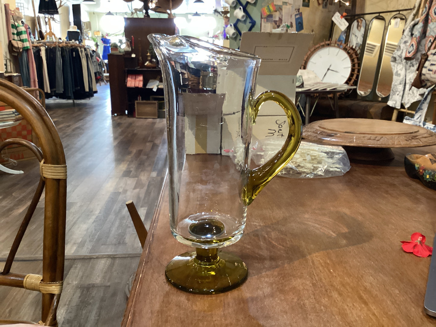 Murano Mid-Century Glass Pitcher