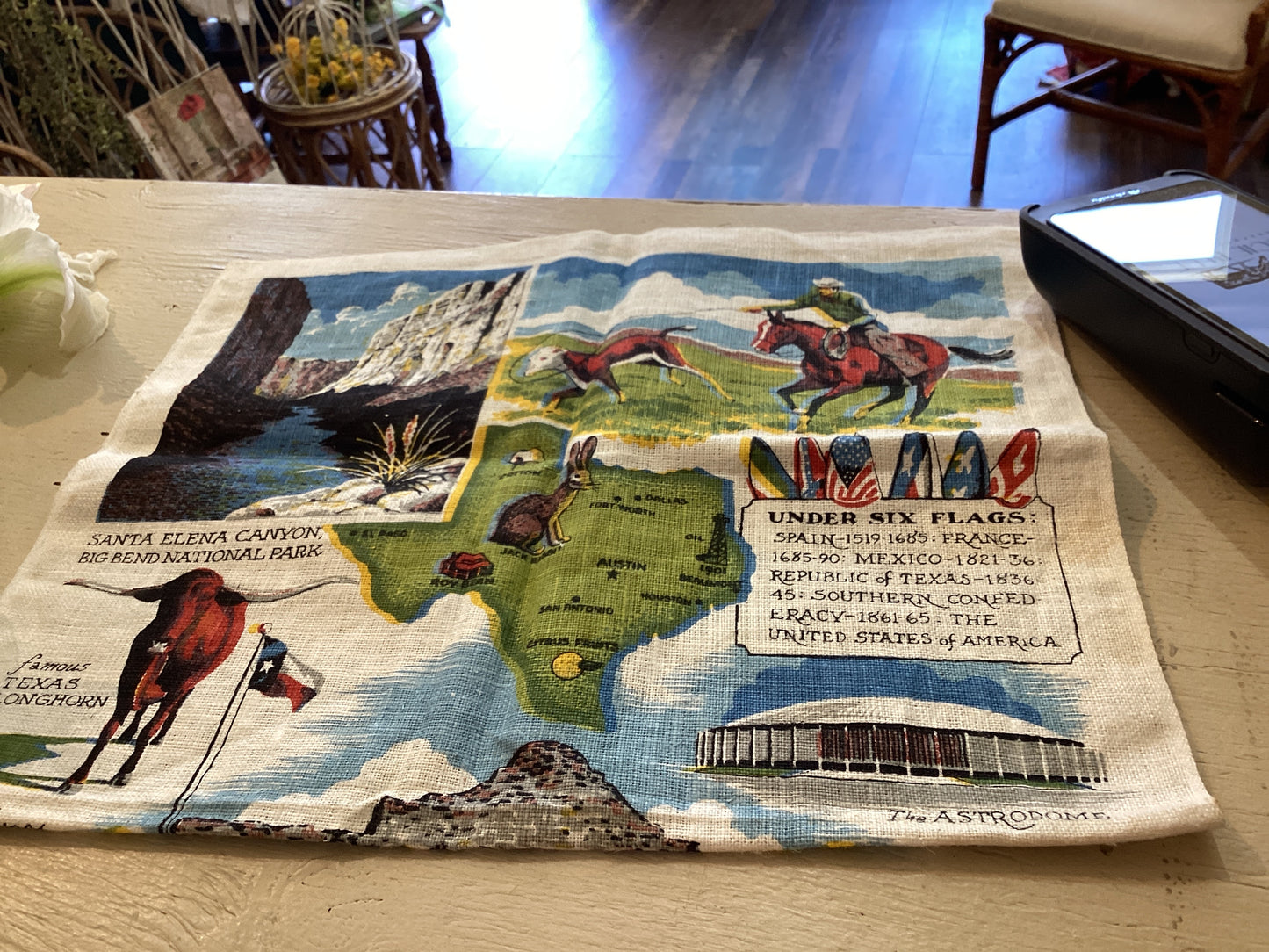 Vintage Texas Tea Towel