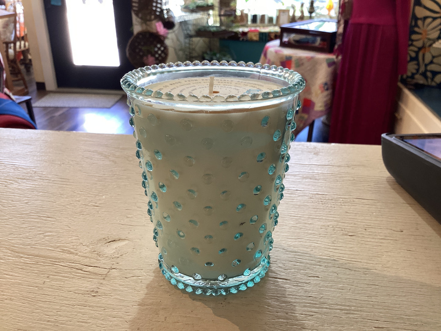 Blue Agave - 16 oz Hobnail Candle