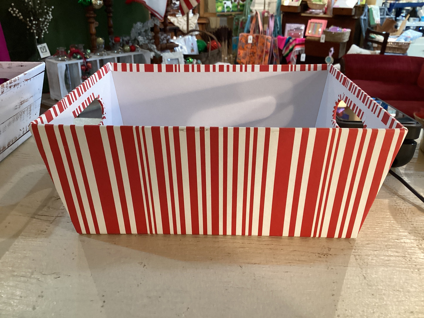 Candy Cane Paper Box