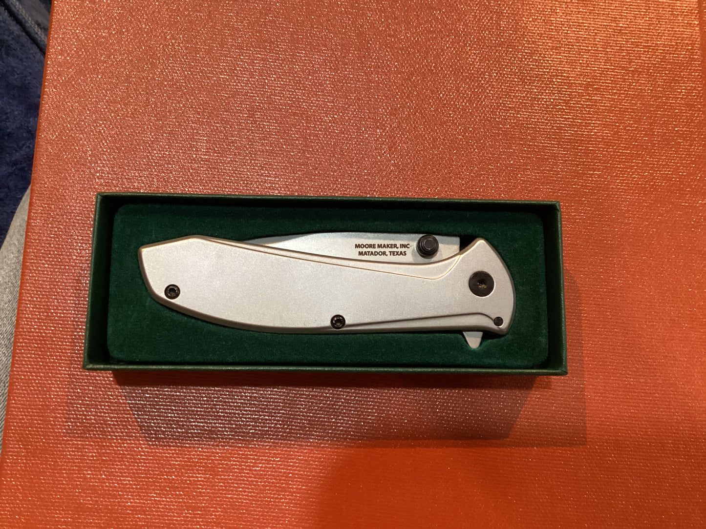 Moore Maker Utility Knife Aluminum. 1110CSS
