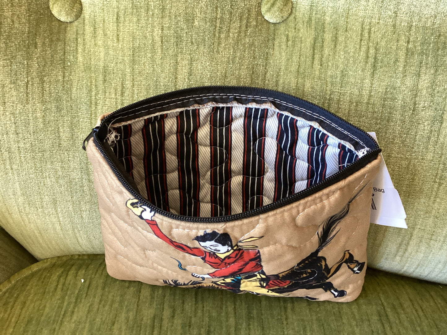 Lazy J Gold Makeup Bag