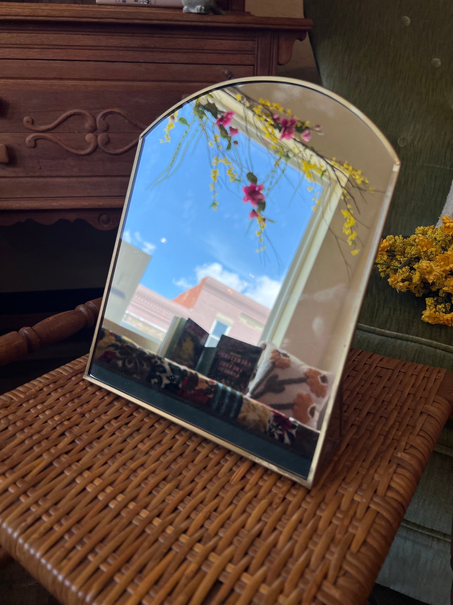 Gold Framed Standing Mirror