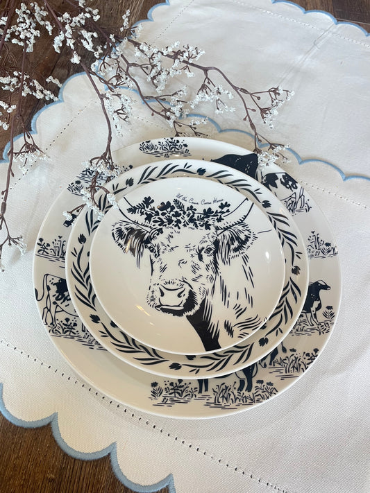 'Til the Cows Come Home Porcelain Canapè Plate