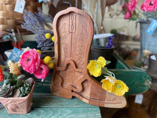 Wood Boot Tray