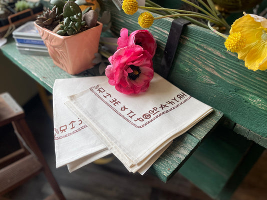 Vintage Set of 2 Brand Napkins