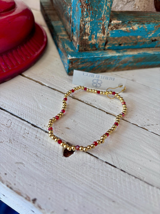 Red Crystal Bracelet - Baubles by Becca