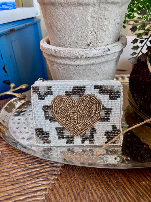 Cheetah Heart Pouch