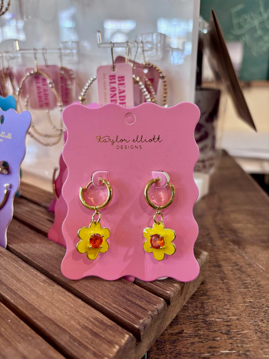 Lucy Yellow Earrings by Taylor Elliott