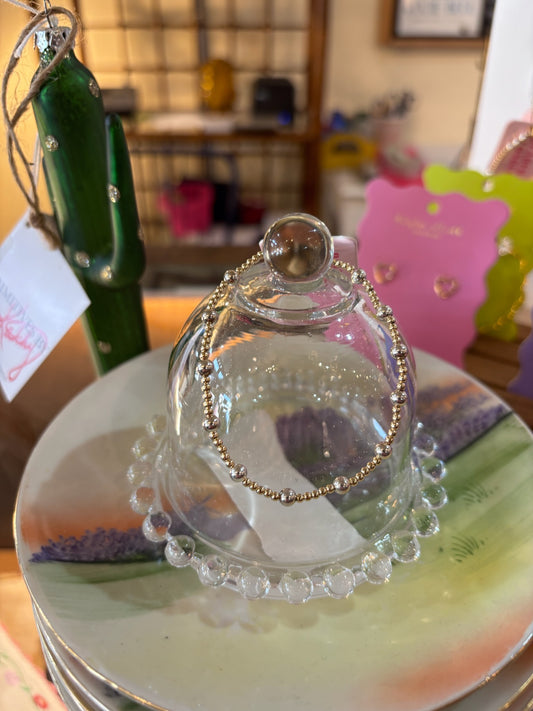 June Bracelet in Gold with Silver