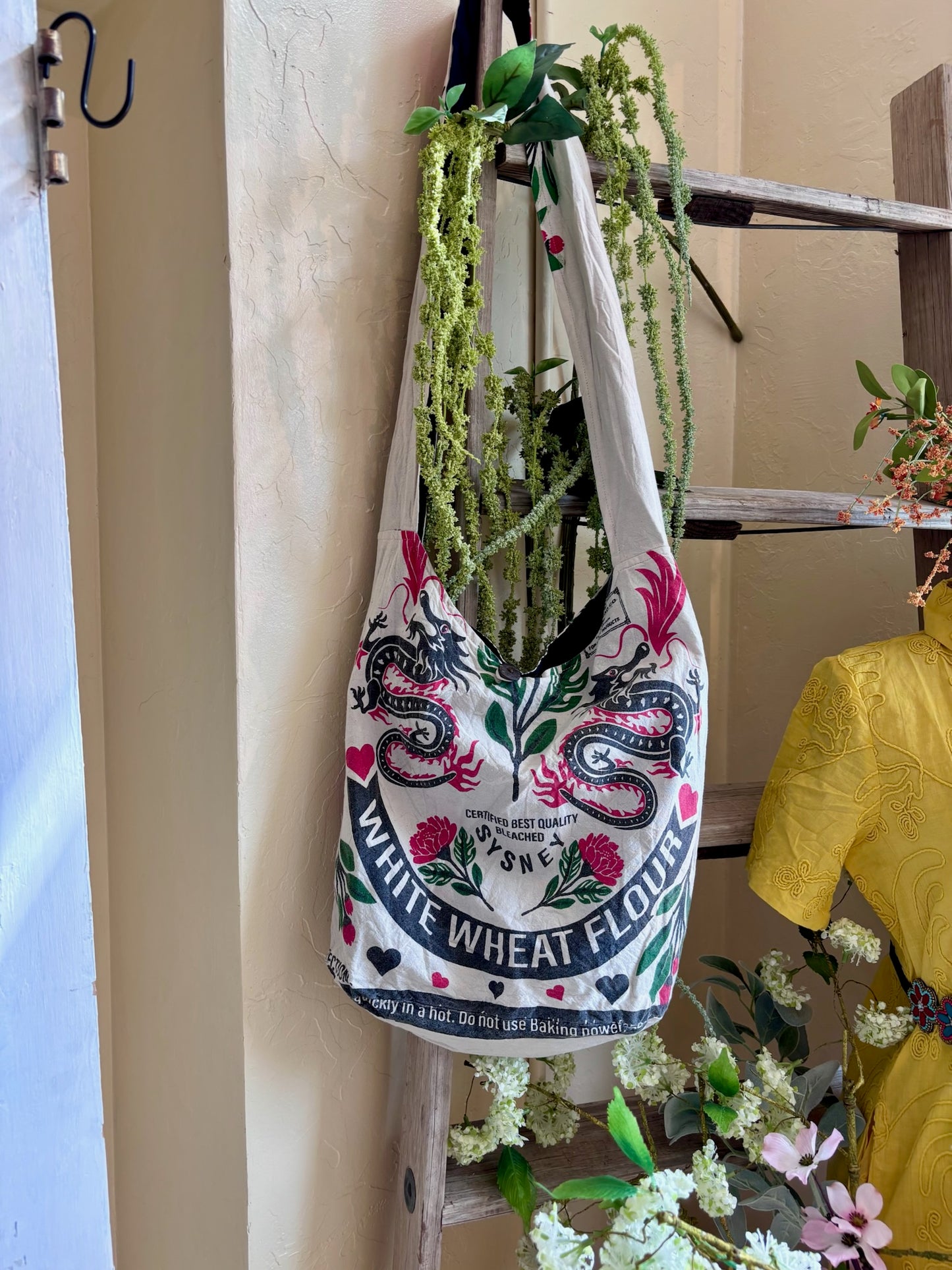 Flour Sack Vintage Cotton Bag- Multiple Varieties