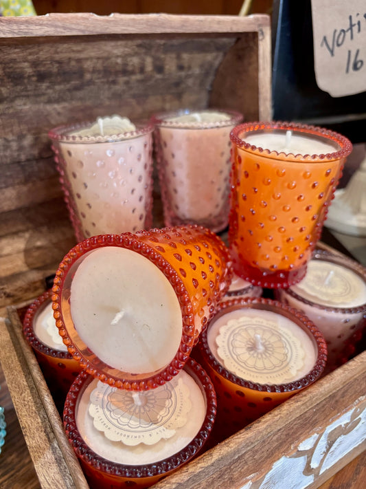 Sicilian Orange 3.5 oz - Hobnail Votive Candle