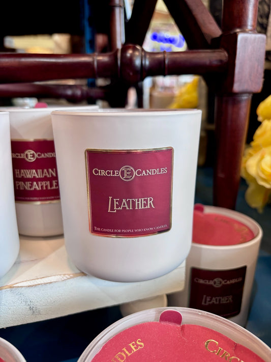 Leather 14 Oz Candle